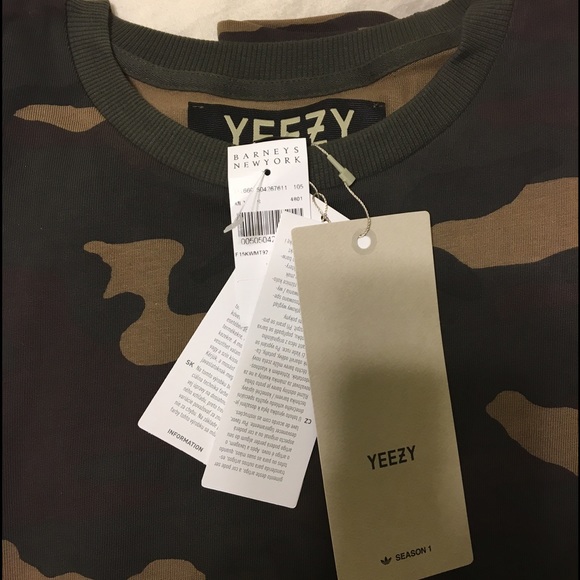 SOLD Yeezy season 1 adidas camo shirt - Picture 2 of 2