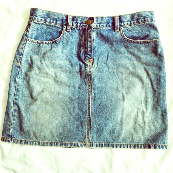 J. Crew classic denim skirt