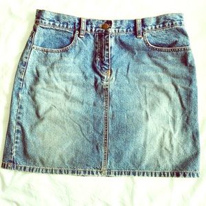 J. Crew classic denim skirt