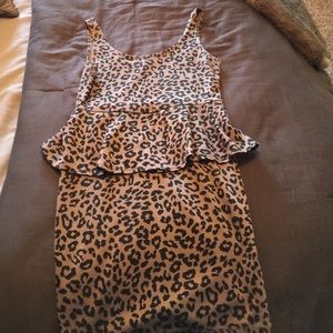 Cheetah print Dress