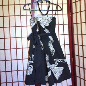 White House Black Market Embroidered Holiday Dress