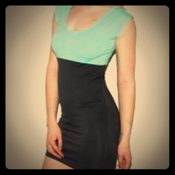American Apparel Colorblock Minidress