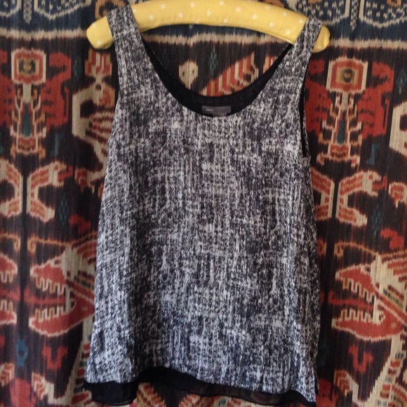 100%double layer silk Vince top size L