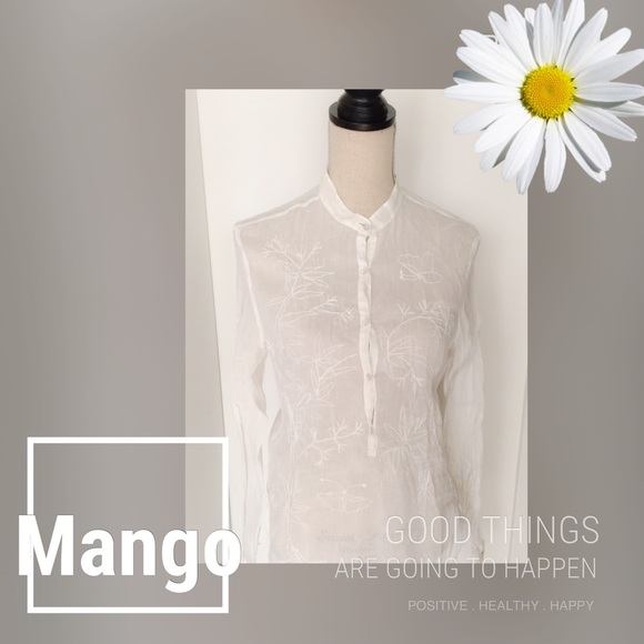 White cotton Embroidered Tunic Top
