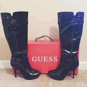 GUESS "Suzy" Nearly Knee High Boots