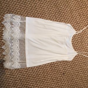 Long lace cami