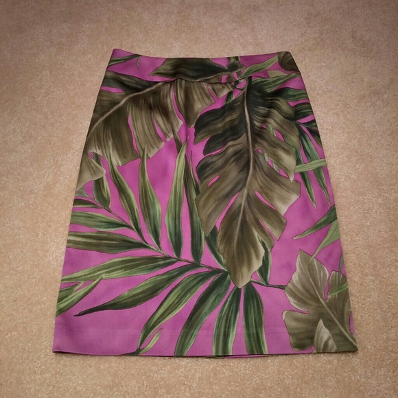 Talbots Tropical Silk Blend Pencil Skirt