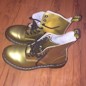Brand New Gold Dr. martens