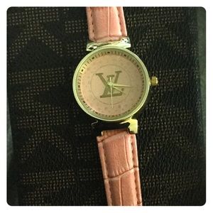 LV pink watch