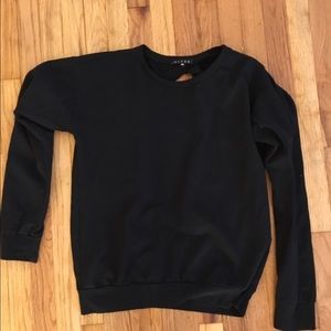 Black cut out sweater