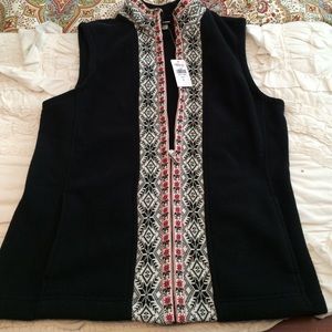 Llbean small fleece vest new