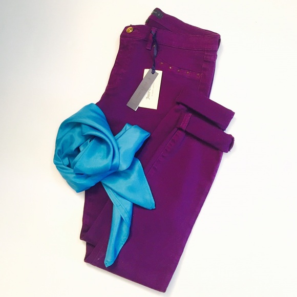 Juicy Couture Jeweled Plum Skinny Jeans (NWT)