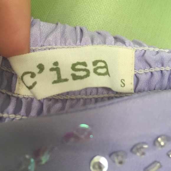 Strapless Purple dress - Picture 2 of 4