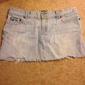 Diamond and silver Jean mini skirt 11/12