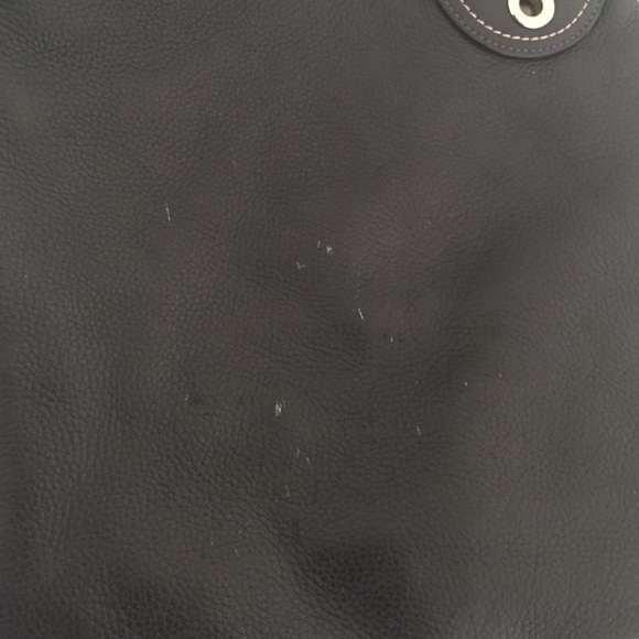 Black Lacoste leather Messenger Bag. - Picture 3 of 4
