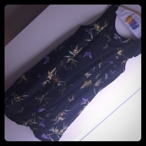 Grey pillowed bottom Sleeveless dress