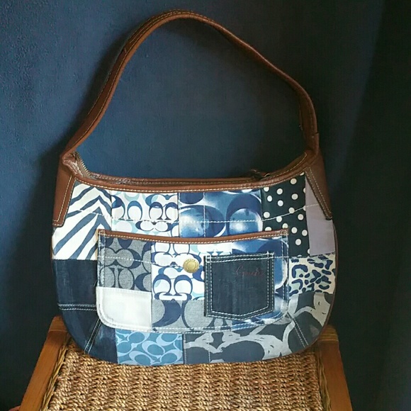 Coach Denim Patchwork Bag