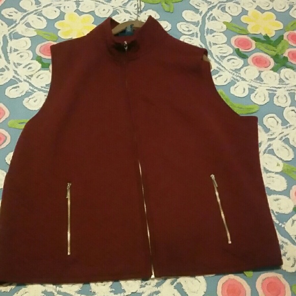 Cotton faux quilted vest