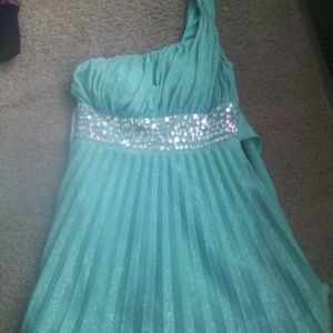 Speechless? Party Dress in Mint Color