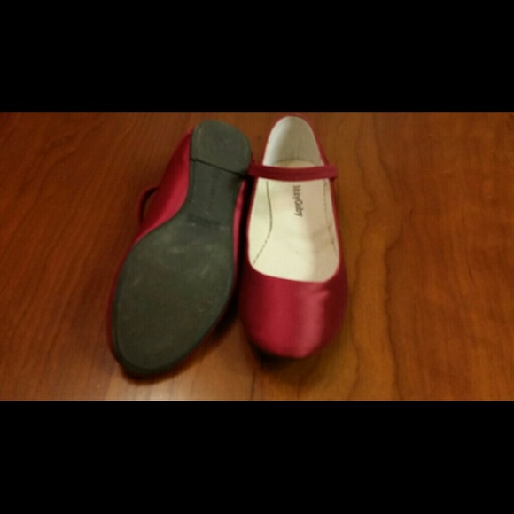 Ballet flats ruby red size 13 Little girl. - Picture 2 of 4