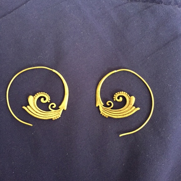 Tribal hoop earrings