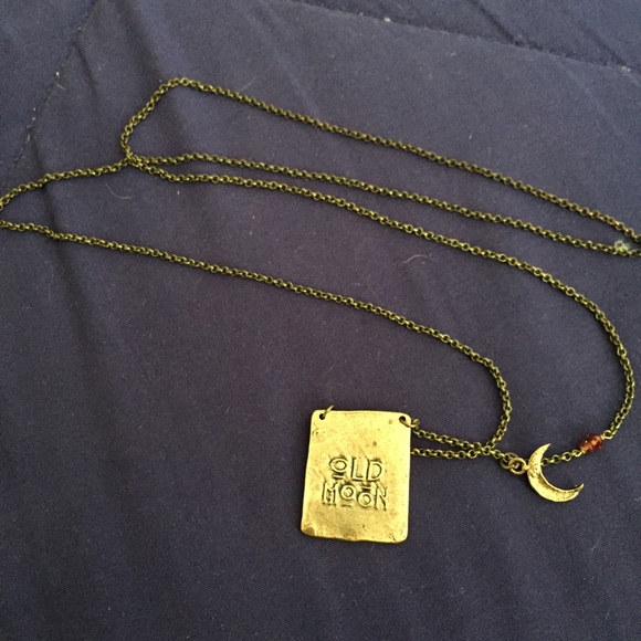 Free People long new moon necklace