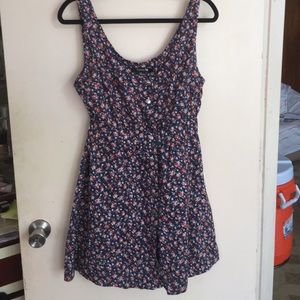 Floral cut out dress