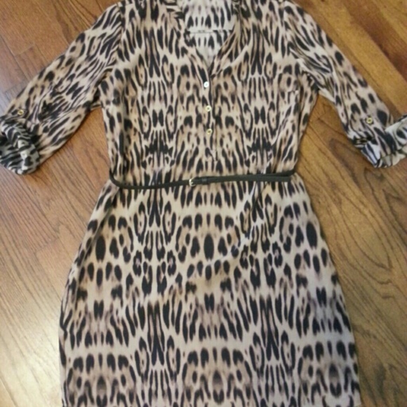 Leopard print dress