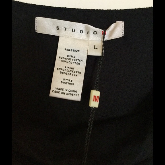 Black cocktail dress never worn still with tags - Picture 3 of 3