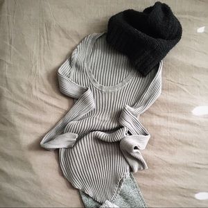 Pins and Needles Ribbed Sweater