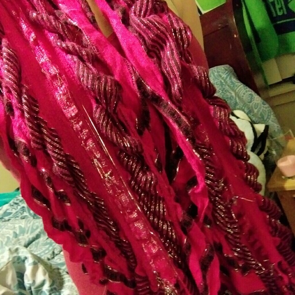 Pink scarf