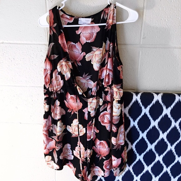 floral romper NWT
