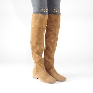 Over the knee Free People tan Grandeur boot Sz 8