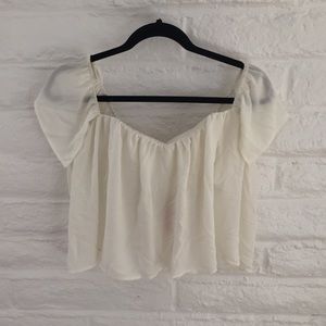 Off The Shoulder Flowy Shirt