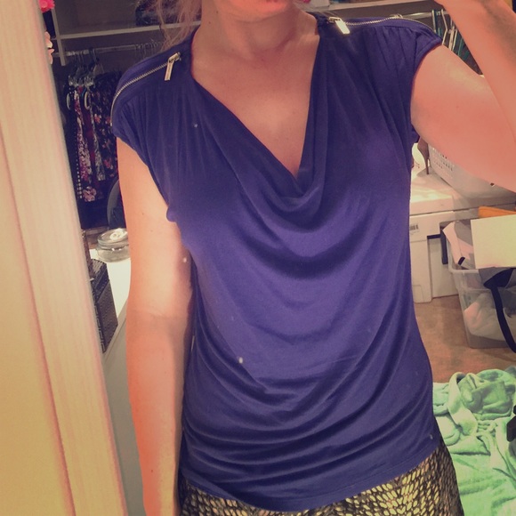 Royal blue blouse
