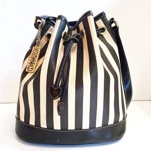 VINTAGE Moschino drawstring bucket bag