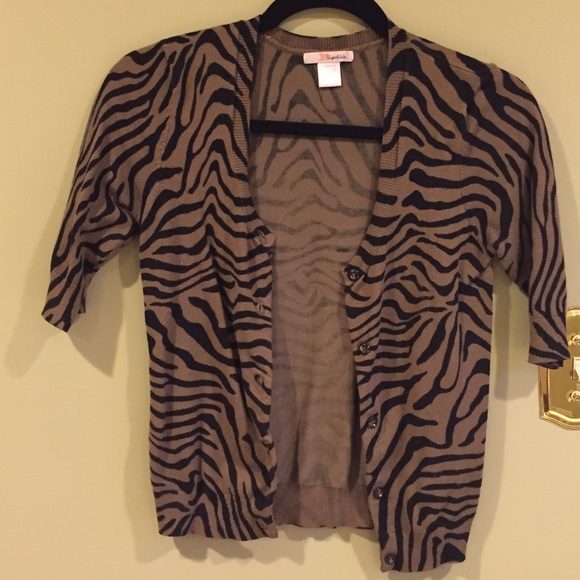 Safari print cardigan