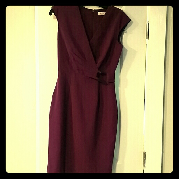 Calvin Klein magenta dress