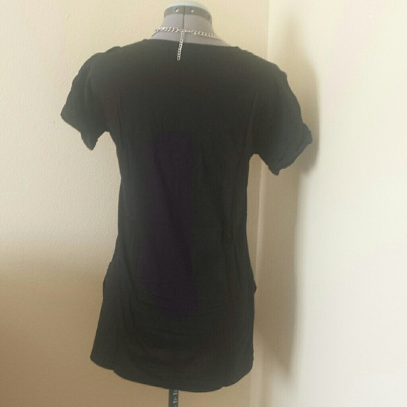 Black short sleeve tunic - Picture 2 of 4