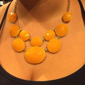 🎉 Lovely yellow stone double layer necklace