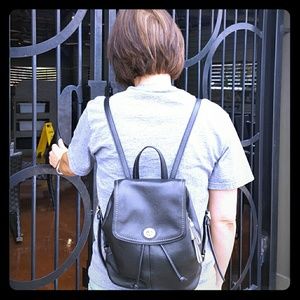 Leather Coach backpack