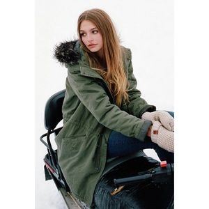 BDG Bad Gal Hooded Canvas Parka