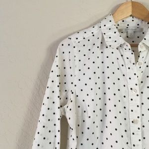 Lauren Conrad Polka Dot Button Up