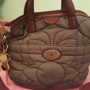 Fossil quilted Key Per crossbody bag