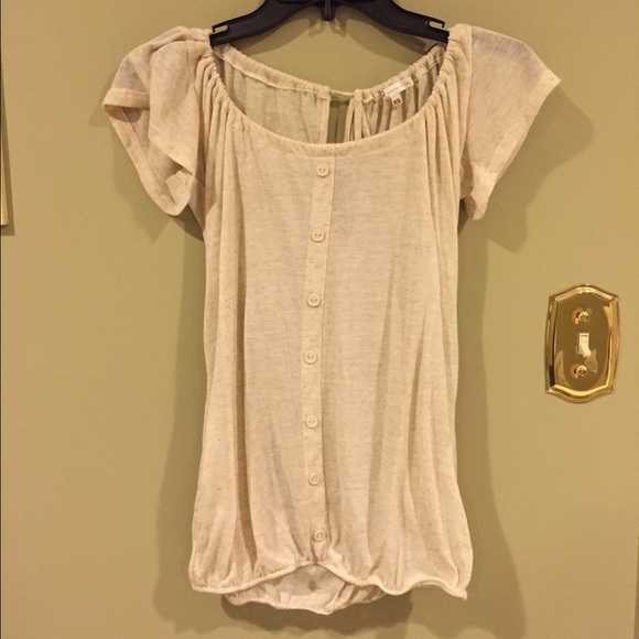 Sheer beige blouse