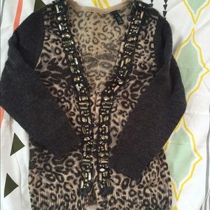 Leopard print sweater