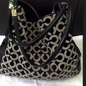 Coach Handbag black and gray