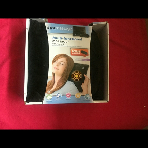 Multi-functional massager with eye mask