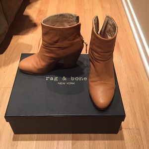 Rag & Bone tan Newbury boots