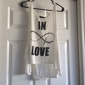 Muscle, high low, crop top tank